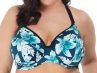 Elomi Island Lily Plunge -bikiniliivit Petrol Floral-thumb Kaarituettu balconette/plunge-mallinen bikiniliivi 75-100, E-L ES7222-PEO