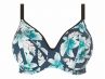Elomi Island Lily Plunge -bikiniliivit Petrol Floral-thumb Kaarituettu balconette/plunge-mallinen bikiniliivi 75-100, E-L ES7222-PEO