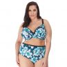 Elomi Island Lily Plunge -bikiniliivit Petrol Floral-thumb Kaarituettu balconette/plunge-mallinen bikiniliivi 75-100, E-L ES7222-PEO