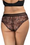 Nessa Iva Mesh Waist Midi Brief -alushousut - Black & Copper-thumb  L/40-42 - 5XL/50-52 IVA-N01-B&C