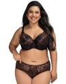 Nessa Iva UW Padded -rintaliivit - Black & Copper-thumb Kaarituettu, topattu lähes kokokuppinen liivimalli. 60-95, D-M IVA-N502-B&C