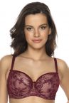 Gaia Lingerie Jasmine/Justine Soft -rintaliivit Burgundy-thumb Kaarituettu, toppaamaton lähes täyskuppinen malli 70-105, D-L BS-1035/1031-BUR