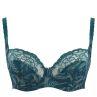 Panache Jasmine Soft Balconnet -rintaliivit Teal Botanical-thumb Kaarituettu, toppaamaton balconette 65-85, D-K 6951A-TEA