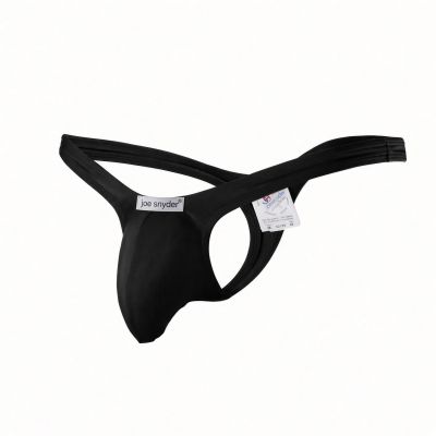 Joe Snyder Bulge-stringit musta BUL02 Bulge-stringit, 2,5 cm leveä takaosa. Isompi nosteen antava pussi. 80% polyamidi, 20% Lycra<br> S-XL BUL02_black