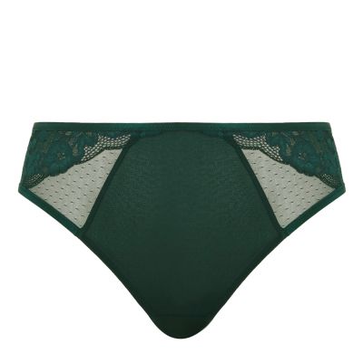 Sculptresse by Panache Josephine High Leg Brief -alushousut Forest Green Korkeavyötäröiset alushousut avarilla jalanteillä. L/40 - 5XL/50 10852A-FOG