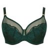 Sculptresse by Panache Josephine UW Full Cup -rintaliivit Forest Green-thumb Kaarituettu ja toppaamaton, täyskuppinen mesh- ja pitsiliivi. 75-105, E-O 10855A-FOG