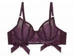 Josephine Corded Lace -rintaliivit Aubergine