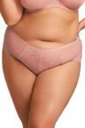 Nessa Joy Midi Brief -alushousut Rosy Pink-thumb Meshhousut pitsikoristeilla, normaalikorkea vyötärö. 40-52 NO2-ROY