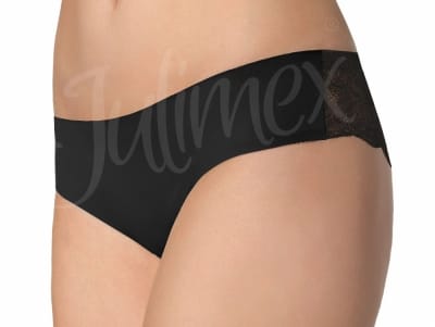 Julimex Lingerie Tanga Panty -brazilianhousut musta Puolipeittävä brazilianhousu S-XL / 34-44 TNG-CZARNE