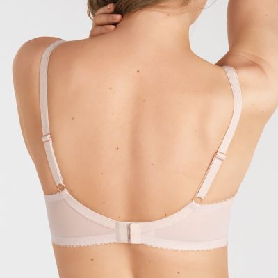 Gorsenia Just Beige Soft Side Support -rintaliivit Kaarituettu, toppaamaton sivutuellinen meshliivi. 70-110, D-M K855-BEZ