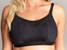 Panache Katherine Soft Crop Top -imetysliivit Black-thumb Kaaritueton toppimainen imetysliivi avattavilla kupeilla 60-90, D-J 10391-BLK