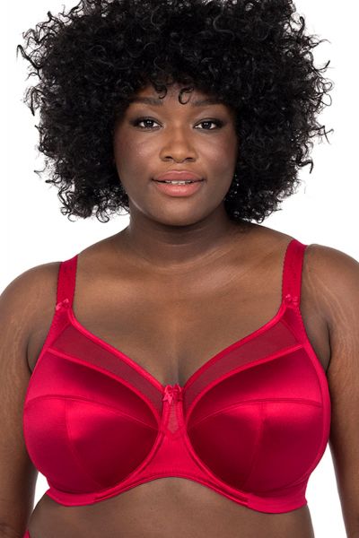 Goddess Keira UW -rintaliivit Crimson Kaarituettu, kokokuppinen ja toppaamaton  75-105, E-O GD6090-CRN