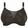Elomi Kelsey UW Bralette -rintaliivit musta-thumb Kaarituettu, kokokuppinen ja toppaamaton pitsibralette 70-100, F-N EL300524-BLK