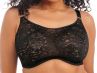 Elomi Kelsey UW Bralette -rintaliivit musta-thumb Kaarituettu, kokokuppinen ja toppaamaton pitsibralette 70-100, F-N EL300524-BLK