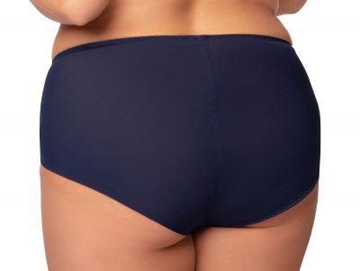 Nessa Kenzo Midi Brief -alushousut Navy Alushousut pitsikoristeilla, normaalikorkea vyötärö. 40-52 NO2-NAY