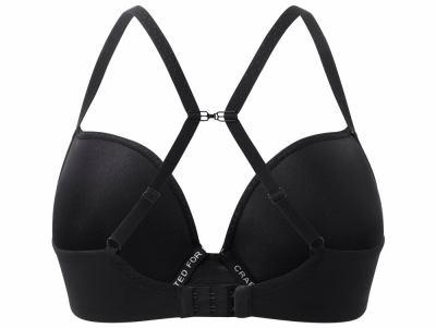 Cleo by Panache Koko Plunge-t-paitaliivit musta Kaarituettu, syväänuurrettu sileäkuppinen t-paitaliivi 60-85, D-H 9176