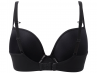 Cleo by Panache Koko Plunge-t-paitaliivit musta-thumb Kaarituettu, syväänuurrettu sileäkuppinen t-paitaliivi 60-85, D-H 9176