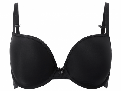 Cleo by Panache Koko Plunge-t-paitaliivit musta Kaarituettu, syväänuurrettu sileäkuppinen t-paitaliivi 60-85, D-H 9176