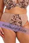 Elomi Lucie High Leg -alushousut - Wild Cat-thumb Midihousu normaalikorkealla vyötäröllä, korkealle leikatut jalansuut. S/38 - 4XL/50 EL4498-WIT