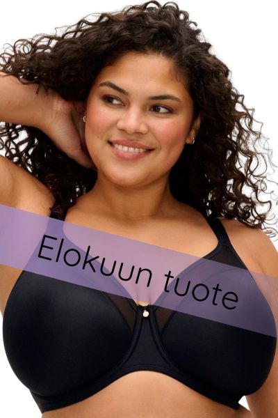 Elomi Smooth UW NP Moulded Full Cup -rintaliivit - Black Kaarituettu, toppaamaton, muotoonprässätty t-paitaliivi. 70-110, E-M EL4301-BLK