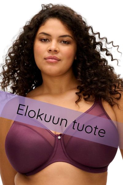 Elomi Smooth UW NP Moulded Full Cup -rintaliivit - Fig Kaarituettu, toppaamaton, muotoonprässätty t-paitaliivi. 70-110, E-M EL4301-FIG