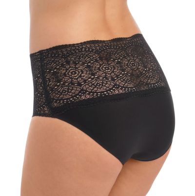 Fantasie Lace Ease Stretch Full Brief -alushousut - Black Korkeavyötäröiset ns. yhden koon housut XS-XL-koolle. One Size (XS-XL) FL2330-BLK