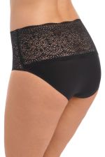 Lace Ease Stretch Full Brief -alushousut - Black