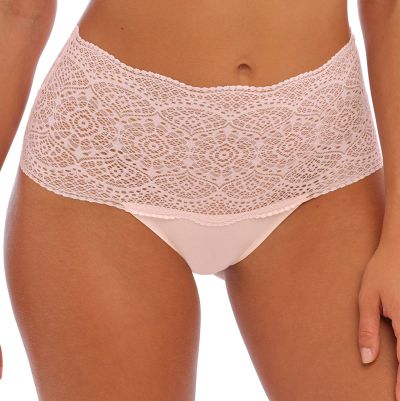 Fantasie Lace Ease Stretch Full Brief -alushousut - Blush Korkeavyötäröiset ns. yhden koon housut XS-XL-koolle. One Size (XS-XL) FL2330-BLH