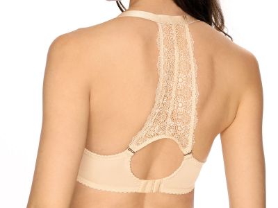 Gaia Lingerie Lace Fantasia Spacer -t-paitarintaliivit Beige T-paitaliivi, jossa sileät, saumattomat kupit sekä vaihdettavat olkaimet 65-90, D-J BS-35-BEZ-SP2