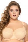 Gaia Lingerie Lace Fantasia Soft -rintaliivit Beige-thumb Kaarituettu, toppaamaton pitsiliivi sivutuella 65-105, D-L BS-37/38-BEZ-S16/SMX16