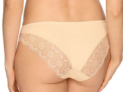 Gaia Lingerie Lace Fantasia -midialushousut Beige Normaalivyötäröiset alushousut S/36 - 4XL/48 MA-37-BEZ-FP1