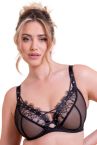 Scantilly by Curvy Kate Laced Up UW Soft Plunge -rintaliivit - Black-thumb Kaarituettu, toppaamaton meshliivi näyttävillä yksityiskohdilla. 65-95, E-O ST053101-BLK