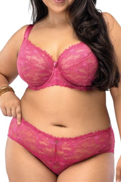 Nessa Lauren Midi Brief -alushousut - Raspberry  L/40-42 - 5XL/50-52 LAU-NO1-RAS