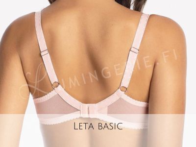 Gaia Lingerie Leta Semi Soft -rintaliivit Light Rose Pink Kaarituettu, puolitopattu 65-105, D-L BS-1106-ROZ