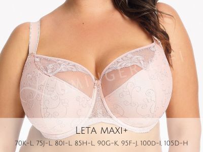 Gaia Lingerie Leta Semi Soft -rintaliivit Light Rose Pink Kaarituettu, puolitopattu 65-105, D-L BS-1106-ROZ