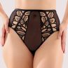 Playful Promises Lilith Embroidery Mesh HW Brief -alushousut - Black-thumb Näyttävät korkeavyötäröiset alushousut kirjailu- ja remmiyksityiskohdilla. 38 - 54 PPHWB1061-BLK