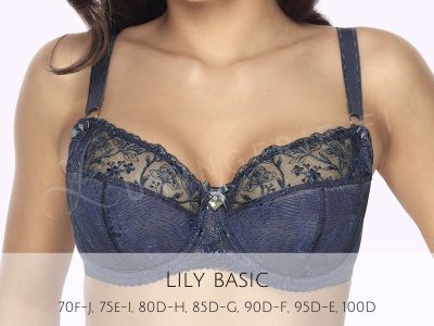 Gaia Lingerie Lily Semi Soft -rintaliivit Dark Turquoise Kaarituettu, puolitopattu 70-105, D-L BS-1064-TUR-SS3/SSMX5
