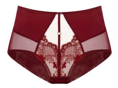 Subtille Linda High Waist -alushousut Bordeaux/Beige  S-3XL LIN-WYSO-BOR-BEZ