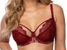 Subtille Linda Soft -rintaliivit Bordeaux/Beige-thumb Kaarituettu, toppaamaton meshliivi 65-105, D-O LIN-SOFT-BOR-BEZ