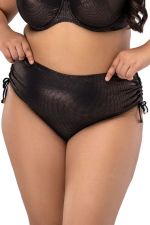 Lipsi Ruched Side -bikinihousut - Black & Copper (ENNAKKOTILAUS 27.3.)
