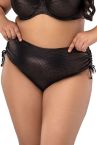 Nessa Lipsi Ruched Side -bikinihousut - Black Zirkonium-thumb  L/40-42 - 5XL/50-52 NO2