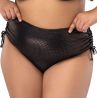 Nessa Lipsi Ruched Side -bikinihousut - Black Zirkonium-thumb  L/40-42 - 5XL/50-52 NO2