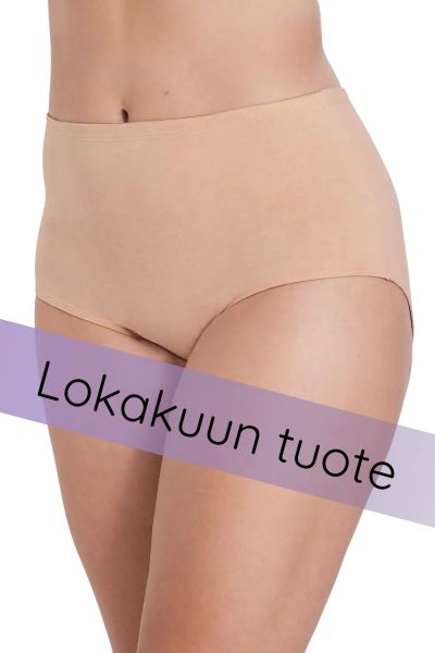 Miss Mary Organic Cotton Maxi -alushousut - Beige Korkeavyötäröiset alushousut. 38/40 - 54/56 8422-02/BEI