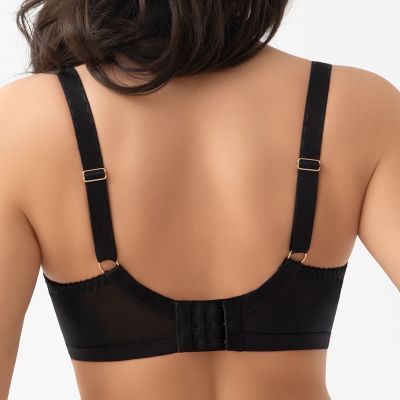 Gorsenia Lori UW Semi Soft -rintaliivit - Black Kaarituetut rintaliivit puoliksi topatuilla kupeilla. 65-105, D-K G020