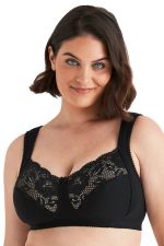 Lovely Lace kaarituettomat rintaliivit musta