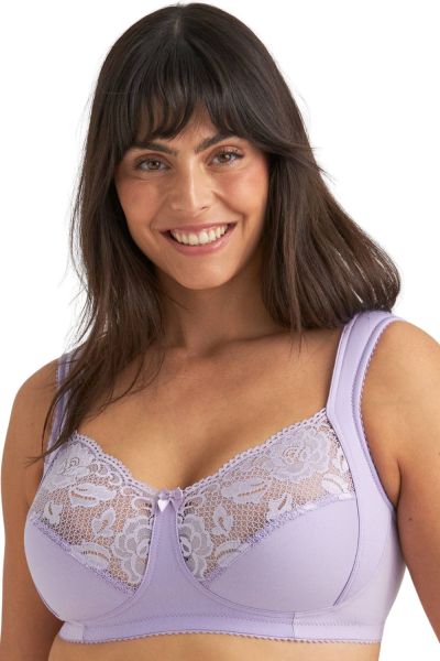 Miss Mary Lovely Lace NW -rintaliivit - Lavender Kaaritueton ja kokokuppinen liivimalli ekstraleveillä olkaimilla. 80-120 D-H 2105-09/LAV