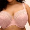 Elomi Lucie UW Stretch Plunge -rintaliivit - Pale Blush-thumb Kaarituettu, kokokuppinen ja toppaamaton plunge-liivi joustopitsillä. 70-100, D-O EL4490-PAU