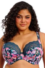 Lucie UW Stretch Plunge -rintaliivit Teal Floral