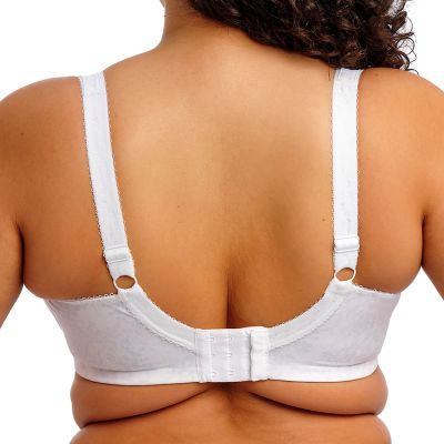 Elomi Lucie UW Stretch Plunge -rintaliivit White Kaarituettu, kokokuppinen ja toppaamaton plunge-liivi joustopitsillä. 70-100, E-O EL4490-WHE