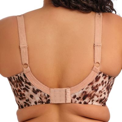 Elomi Lucie UW Stretch Plunge -rintaliivit - Wild Cat Kaarituettu, kokokuppinen ja toppaamaton plunge-liivi joustopitsillä. 70-100, E-O EL4490-WIT